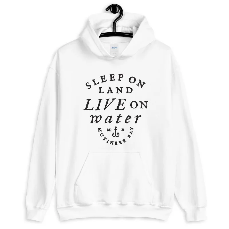 Hoodie with Half Zip-"Sleep on Land" Unisex Hoodie