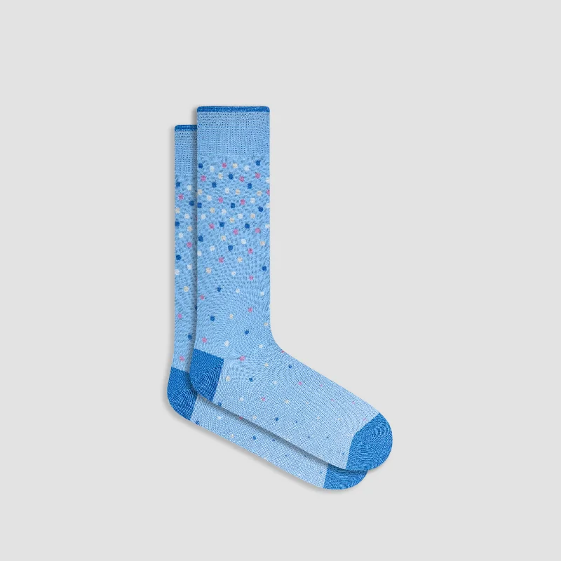 Sporty Ankle Socks-Dotted Mid-Calf Socks