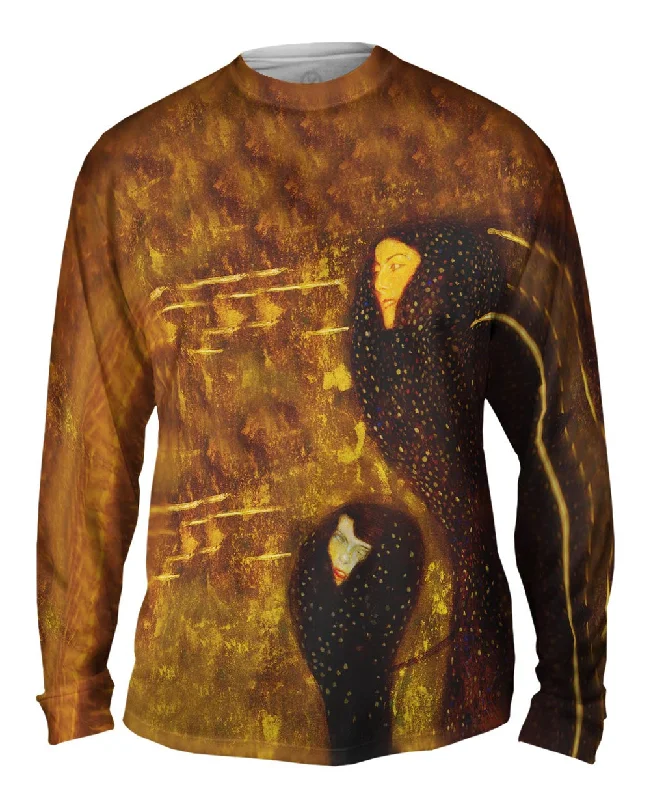 Casual Long Sleeve Top-Gustav Klimt -"Silver Fish" (1899)