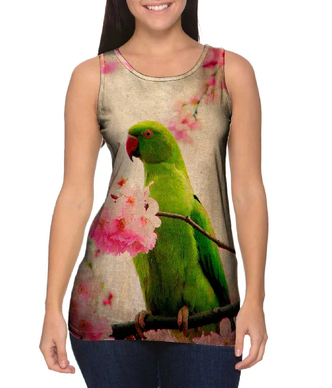 Minimalist Tank-Blossom Parakeet