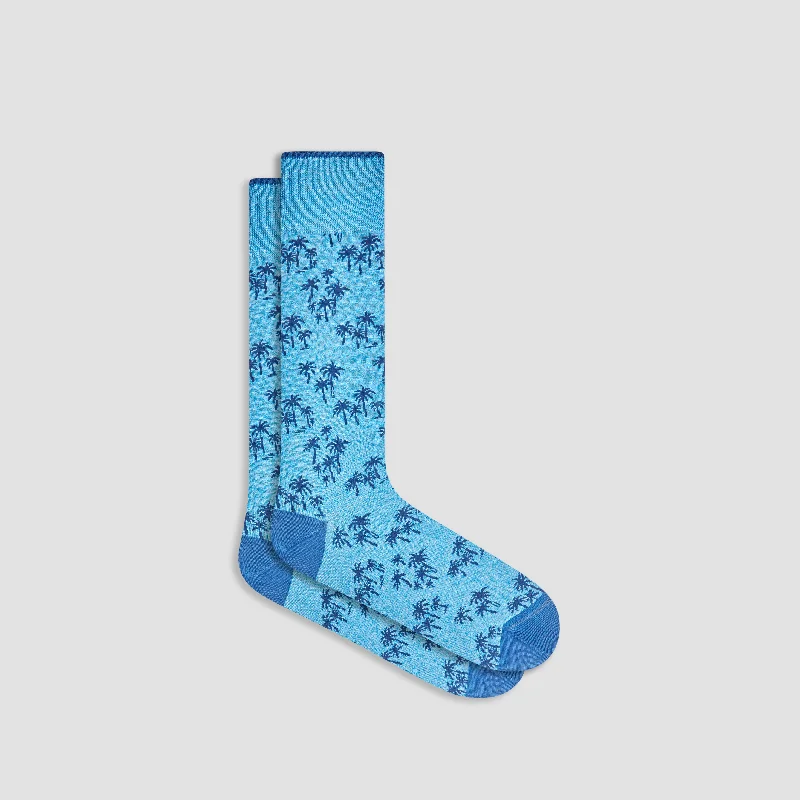 Grip Socks-Palm Trees Mid-Calf Socks