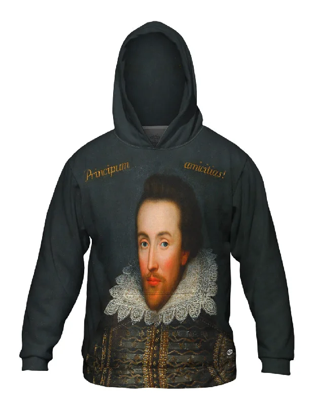 Hoodie with Thumb Holes-Cobbe - "Portrait Of William Shakespeare" (1610)