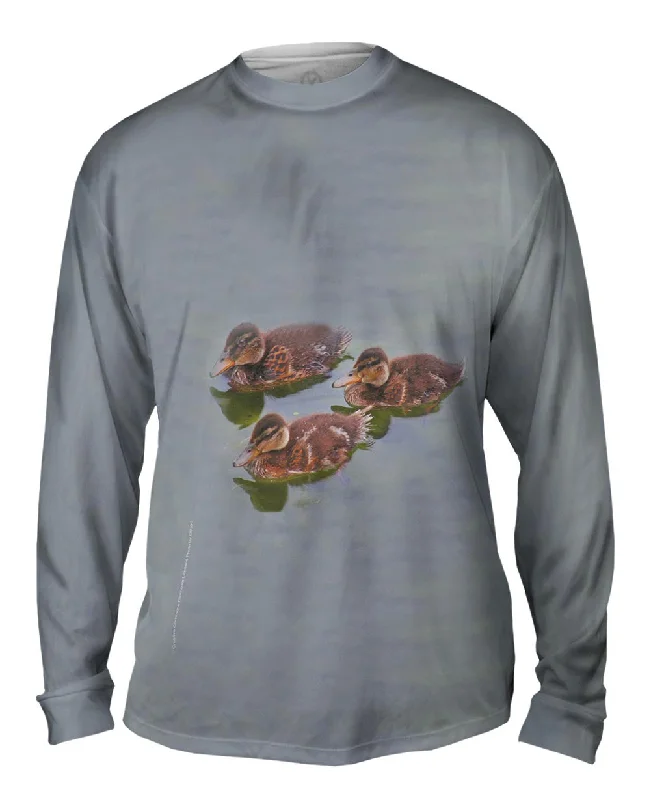 Custom Long Sleeve-Little Ducklings Swim