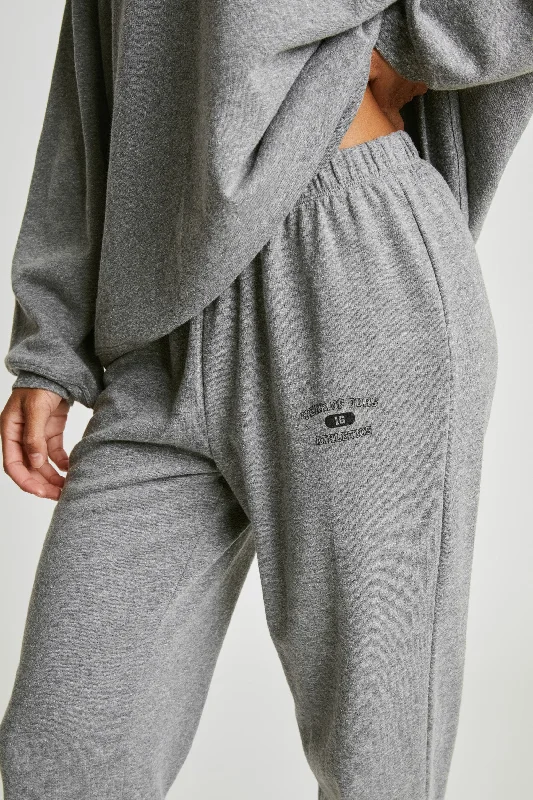 Palazzo Pants-Stadium Jogger w/ Print