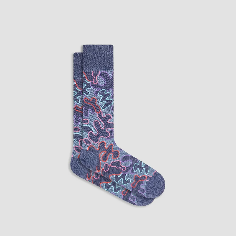 Baseball Socks-Abstract Mid-Calf Socks