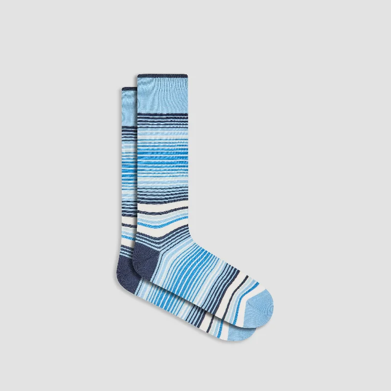 Sports Socks-Striped Mid-Calf Socks