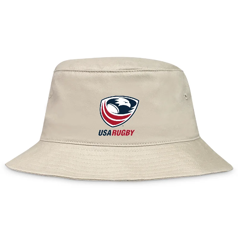 Hip Hop Hat-USA Rugby Crest Crusher Bucket Hat