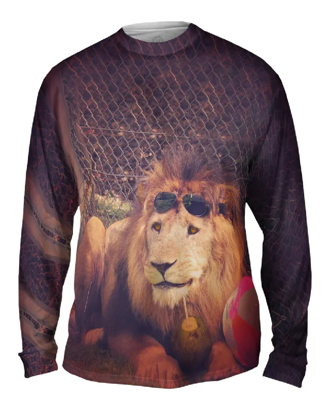 UV Protection Long Sleeve-Holiday Smiling Lion