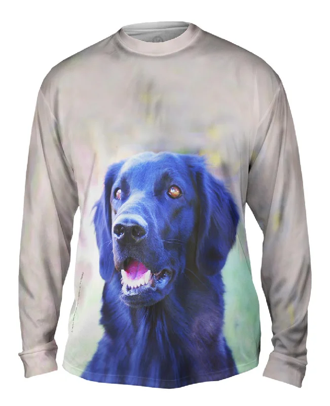 Striped Long Sleeve-Happy Black Lab