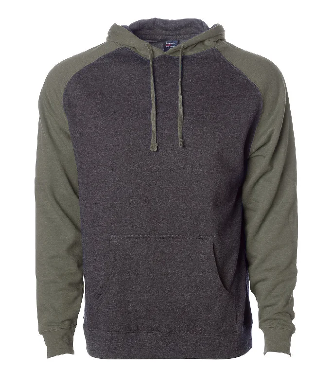 Vintage Hoodie-Men's Raglan Fleece Hoodie