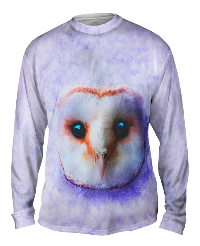 Aesthetic Long Sleeve-Owl Face Violet