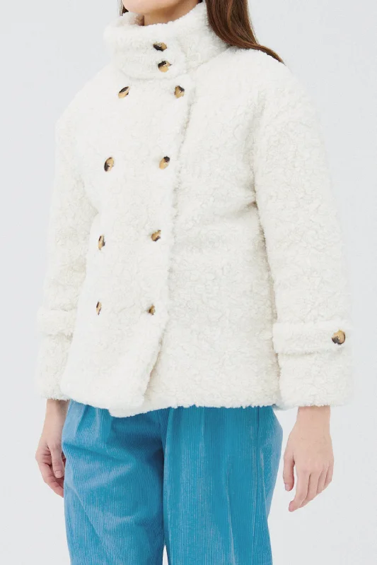 Oversized Jacket-Emma Double Breasted Teddy Coat