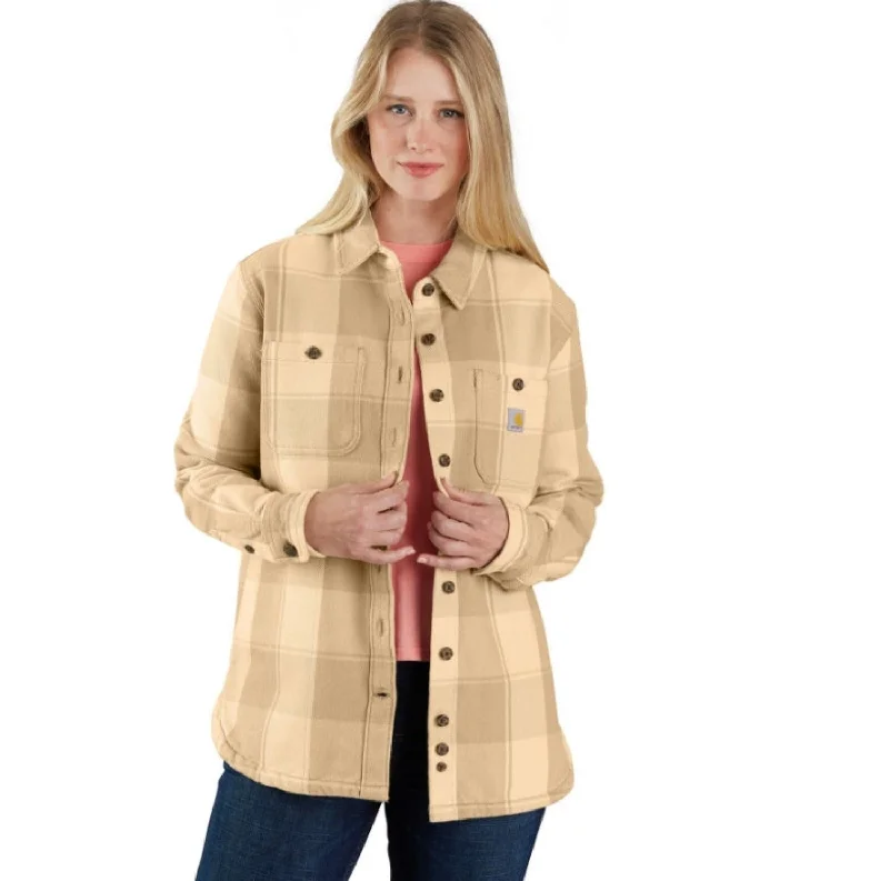 Camping Jacket-Carhartt Women's Loose Fit Twill Button-Down Shirt Jac