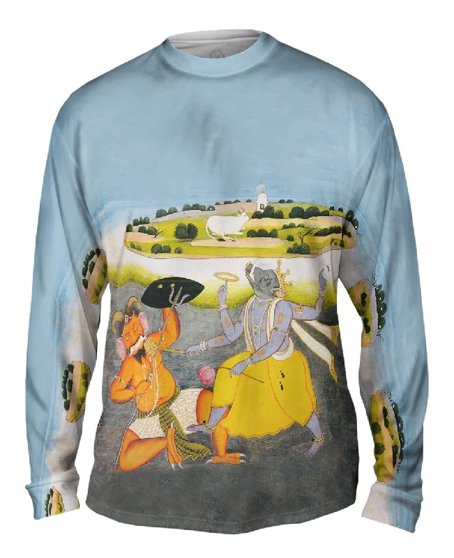 Sweater Long Sleeve-India - "Incarantion Of Vishnu As Boar"