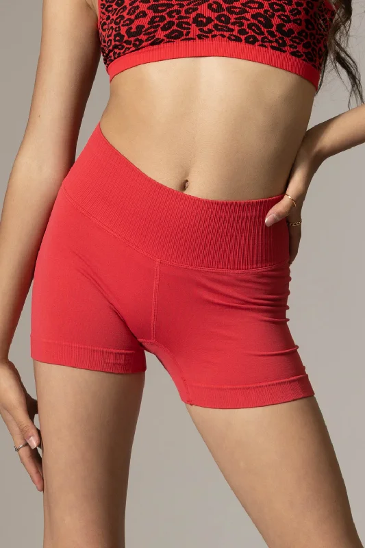 Gym Shorts-Shortie Shocks - Apple - FINAL SALE