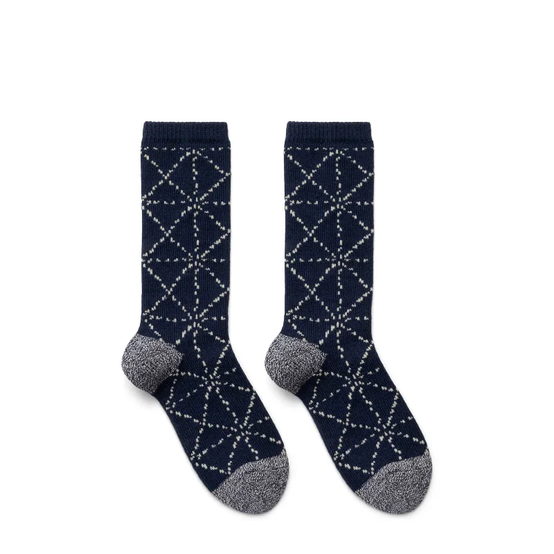 Sporty Ankle Socks-84 YARNS SASHIKO SOCKS