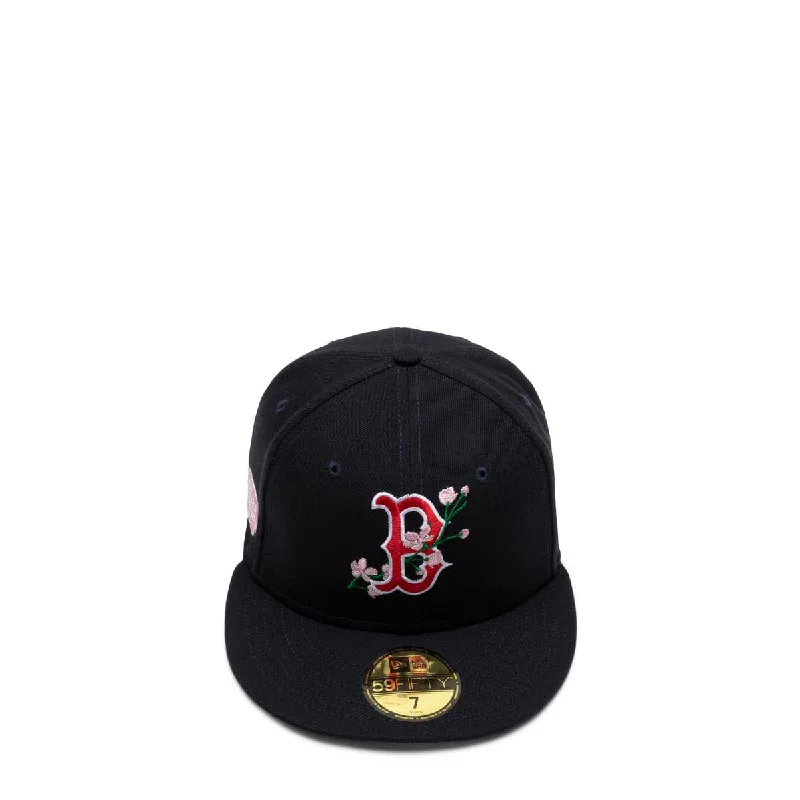 Flat Brim Hat-59FIFTY BOSTON RED SOX SIDE PATCH BLOOM FITTED CAP