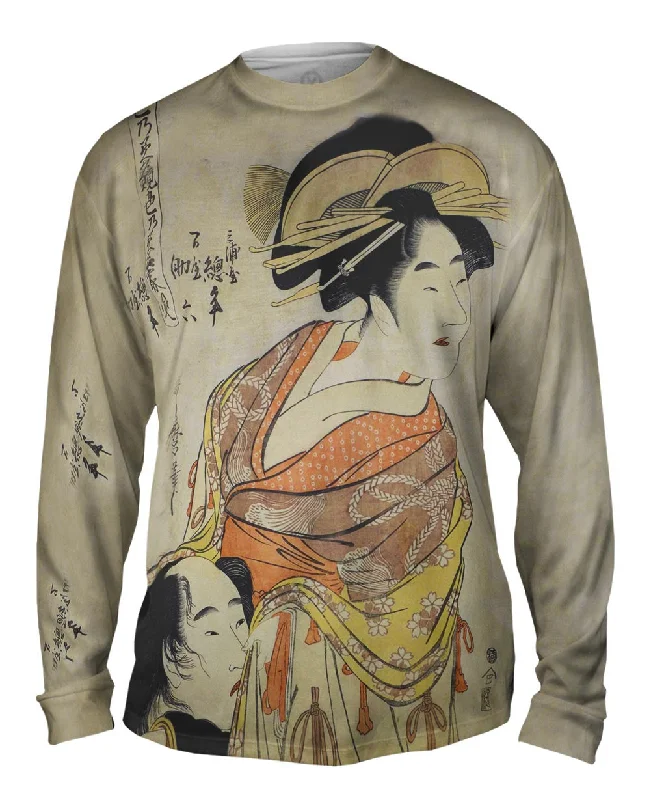 Fall Long Sleeve-Japan - Kitagawa Utamaro - "Founts of Love" (1789)