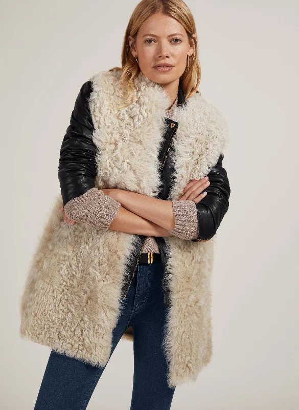 Softshell Jacket-Ardi Shearling Gilet Vest