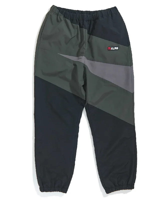 Athletic Pants-SLASH PANELED NYLON PANT