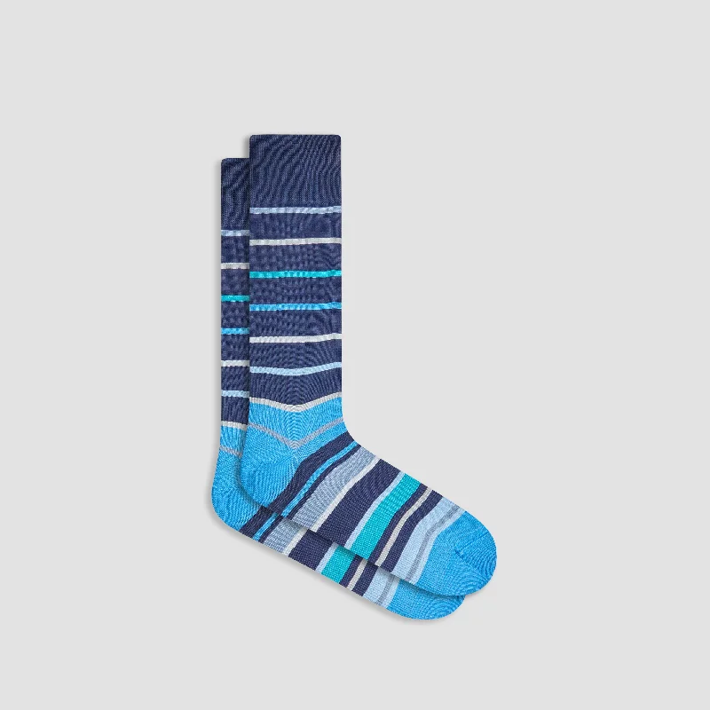 Christmas Socks-Striped Mid-Calf Socks