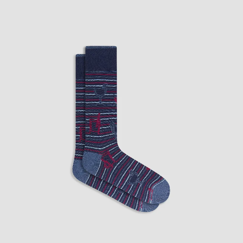 Boot Socks-Cocktails Mid-Calf Socks