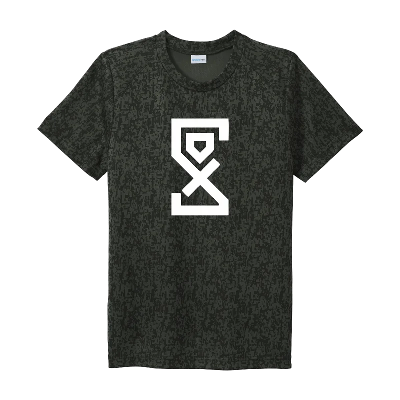 Zip-Up T-Shirt-Black Sox Black Digi Performance Shirt