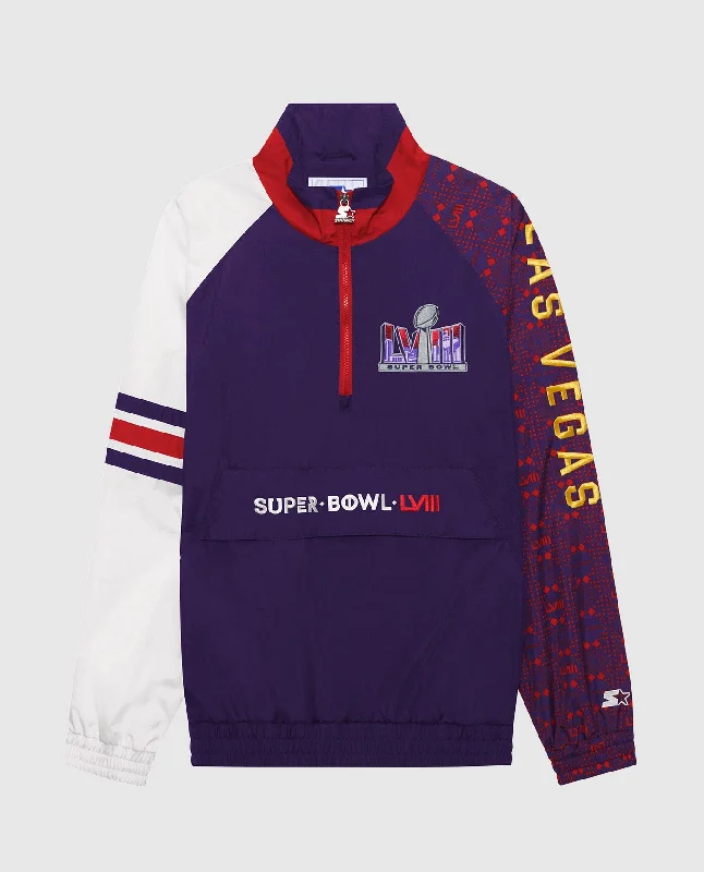 Camouflage Jacket-Super Bowl LVIII Nylon Elite Half-Zip Pullover Jacket