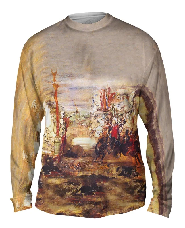 Zip Front Long Sleeve-Gustave Moreau - "Death Offers Crowns To Winner Of The Tournament" (1860)