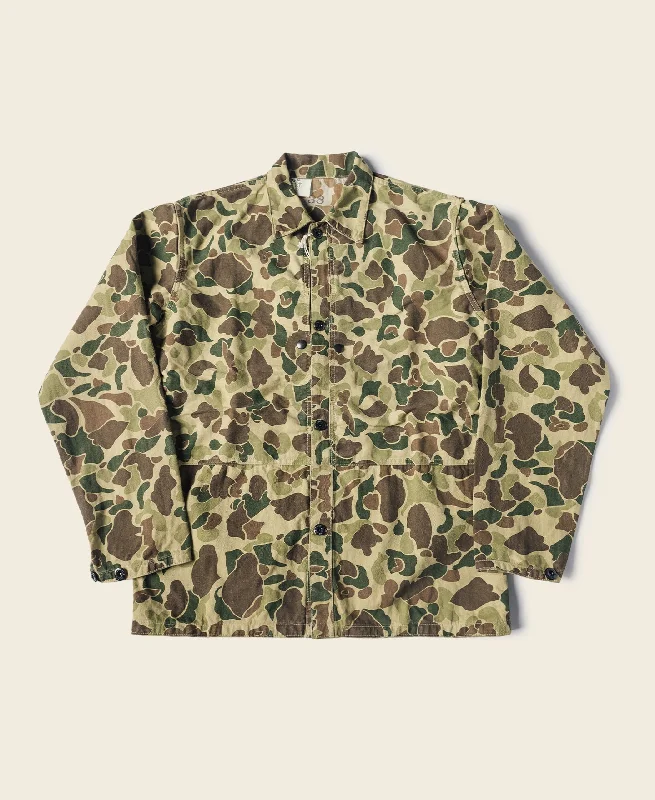 Sailing Jacket-WWII USMC Type P-44 HBT Duck Hunter Camo Jacket