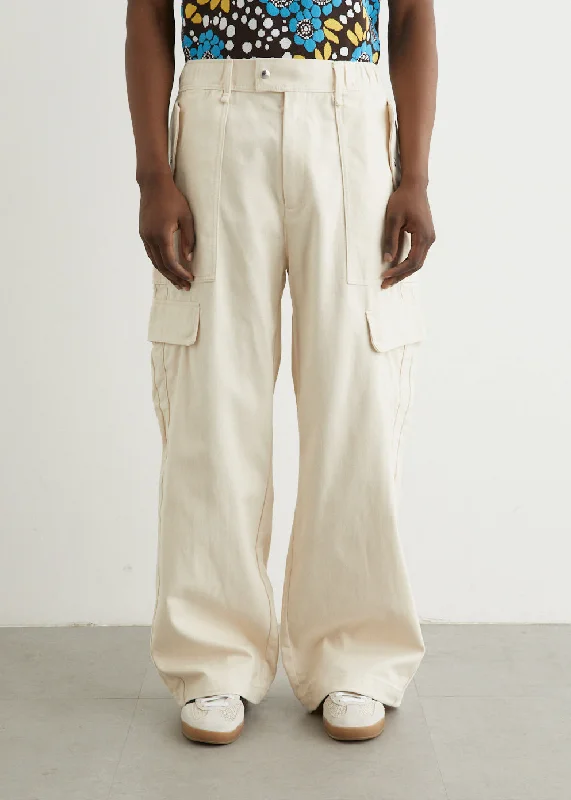 Straight Leg Jeans-x Wales Bonner Cargo Pants