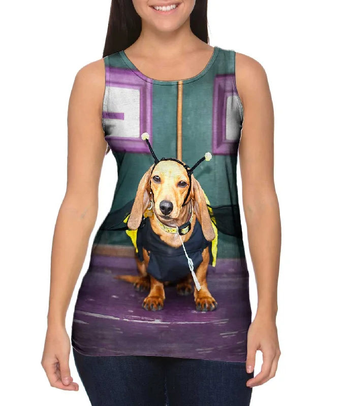 Dance Tank-Bumblebee Dachshund