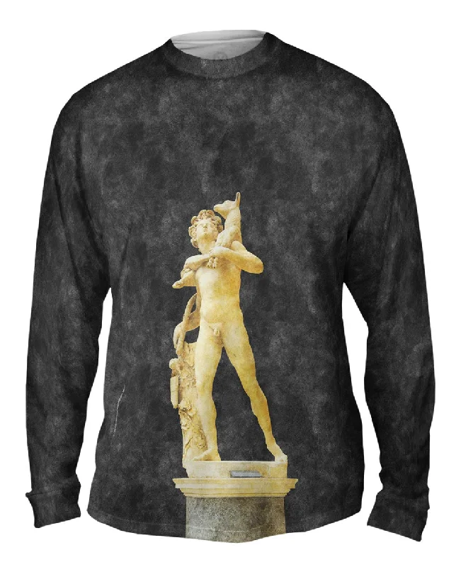 Golf Long Sleeve-Jebulon - "Statue Barberie Faun With Kid" (1685)