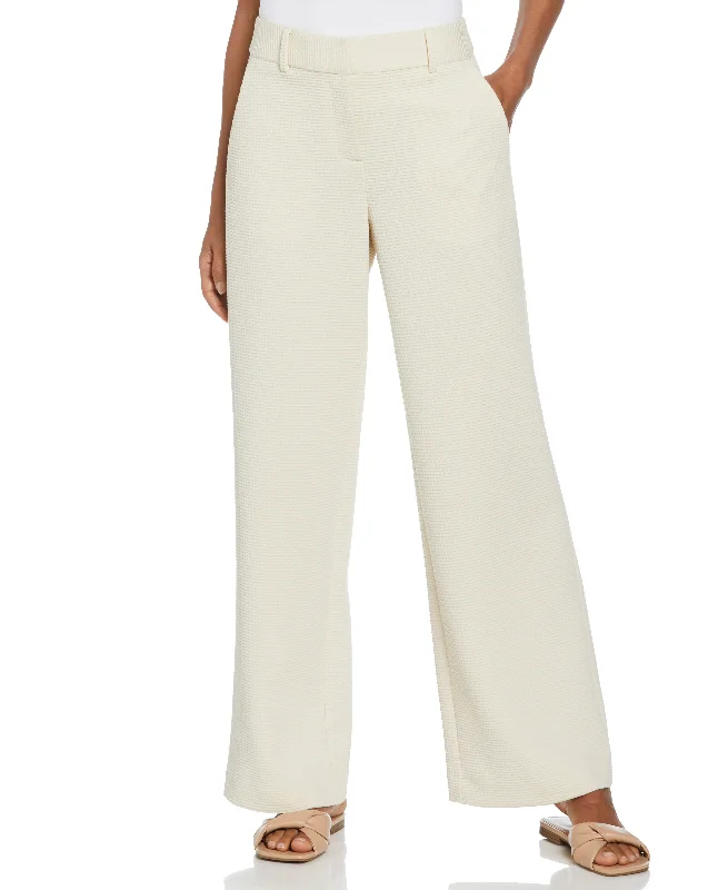 Sweatpants-Crease Front Wide Leg Pant