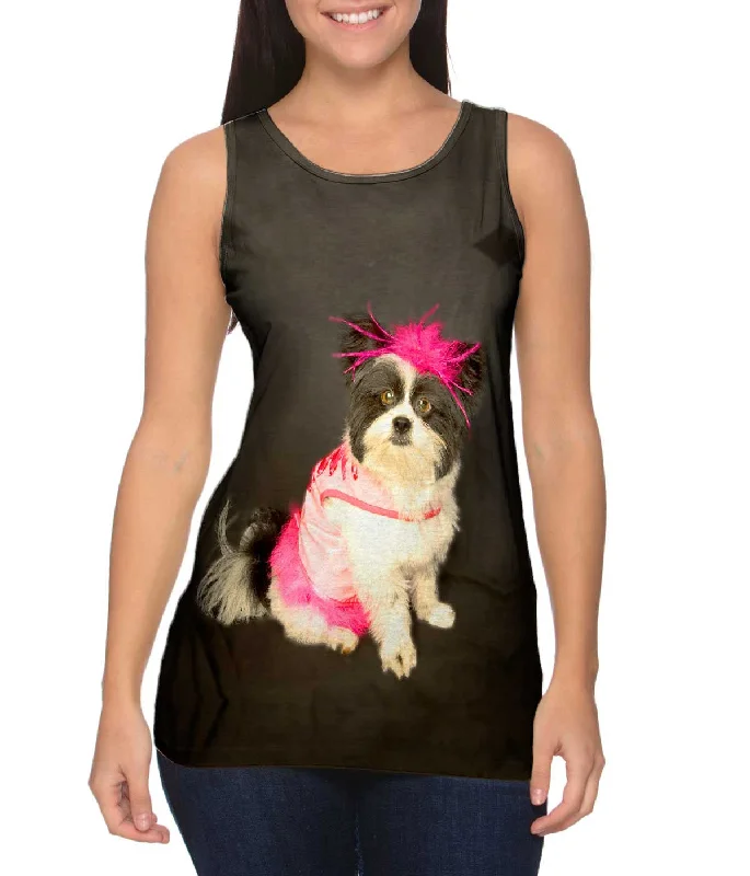 Floral Tank-Ballet Doggy