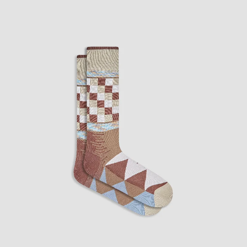 Women’s Socks-Geometric Mid-Calf Socks