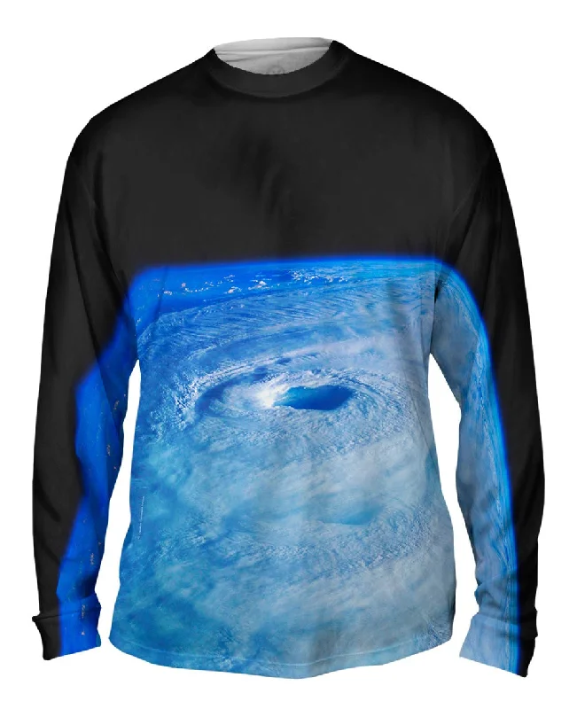 Office Long Sleeve-Hurricane Isabel From ISS Space