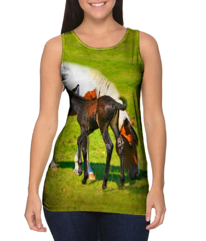 Pilates Tank-Baby And Mama Horse