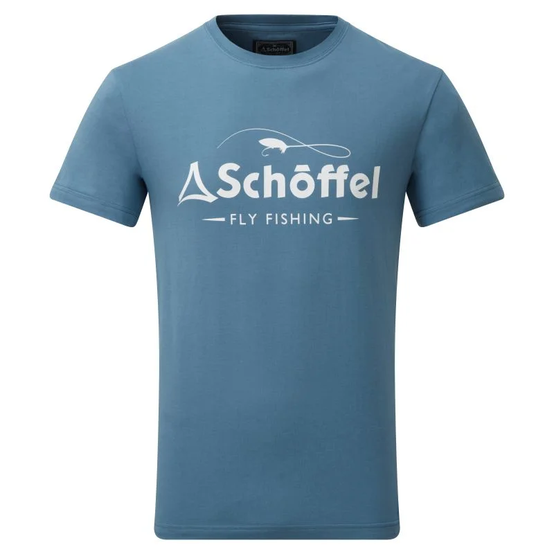 Eco Friendly T-Shirt-Schoffel Tyne Mens T-Shirt - River Blue