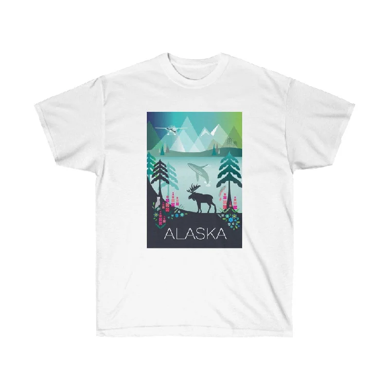 Travel T-Shirt-ALASKA UNISEX ULTRA COTTON TEE