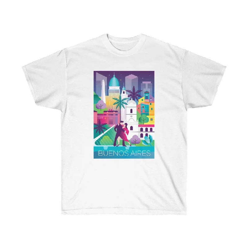 Basketball T-Shirt-BUENOS AIRES UNISEX ULTRA COTTON TEE