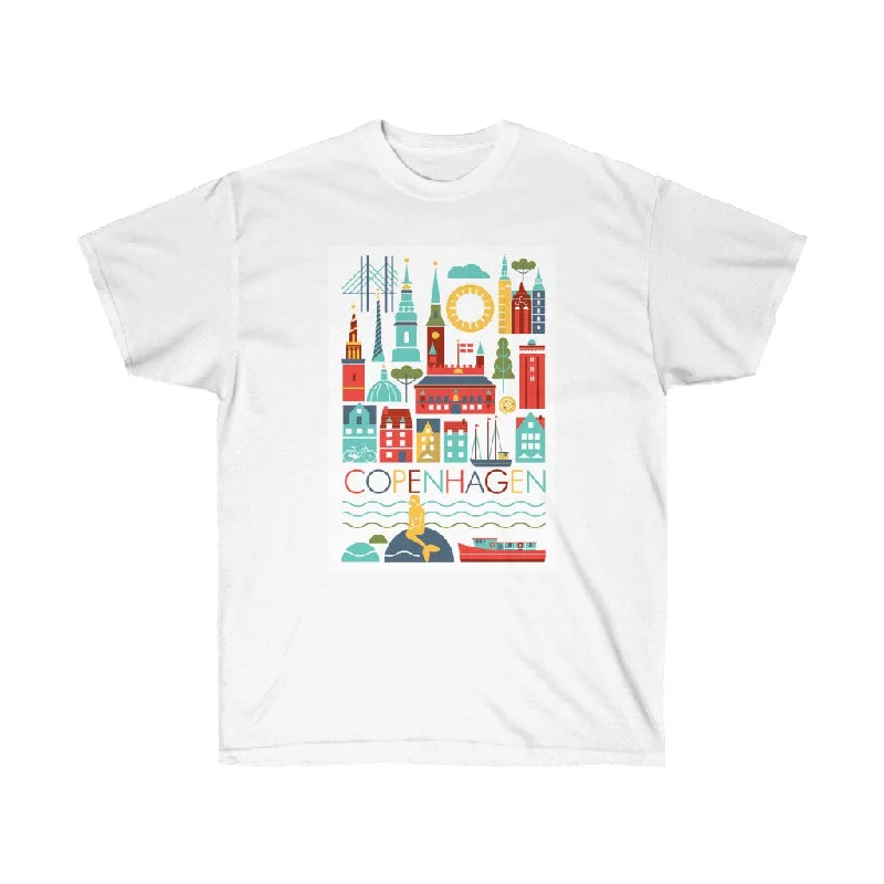 Orange T-Shirt-COPENHAGEN SCANDI UNISEX ULTRA COTTON TEE