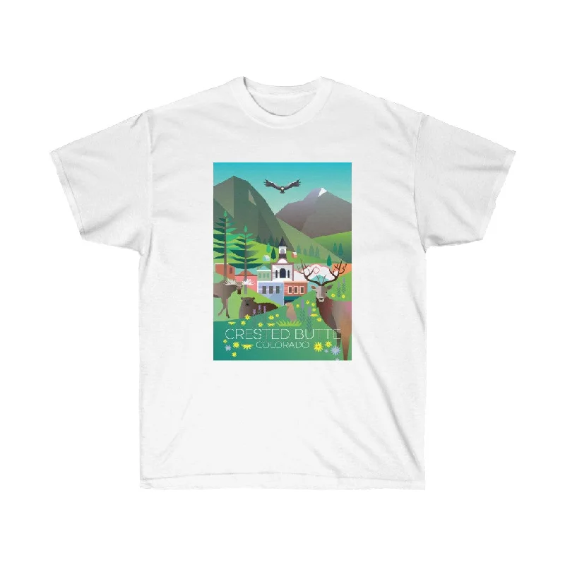 Spring T-Shirt-CRESTED BUTTE UNISEX ULTRA COTTON TEE