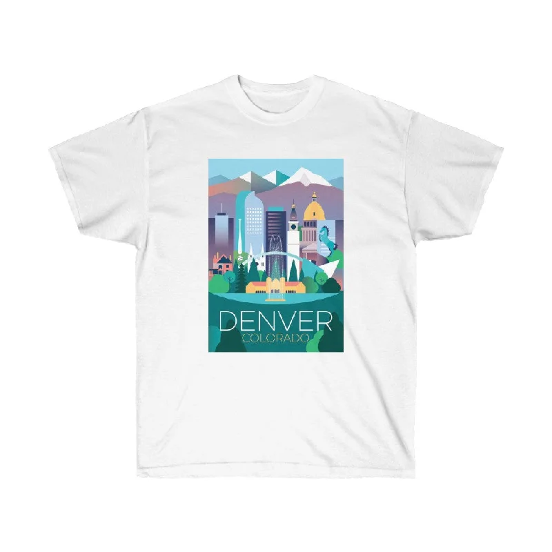 Mountain T-Shirt-DENVER UNISEX ULTRA COTTON TEE