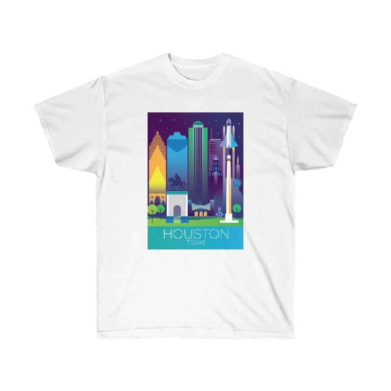 Thick T-Shirt-HOUSTON UNISEX ULTRA COTTON TEE