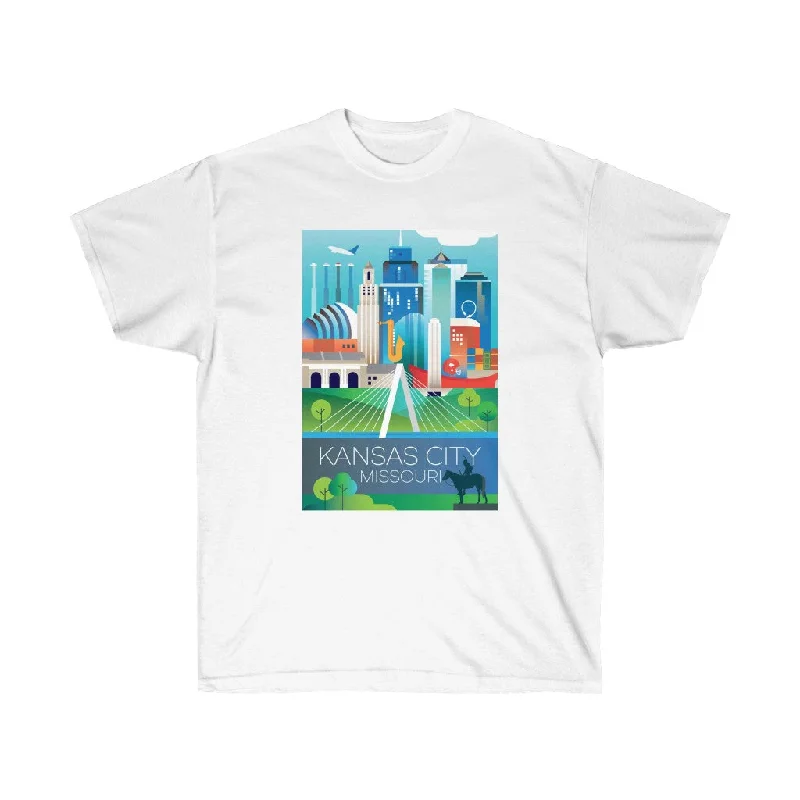 Plain T-Shirt-KANSAS CITY UNISEX ULTRA COTTON TEE