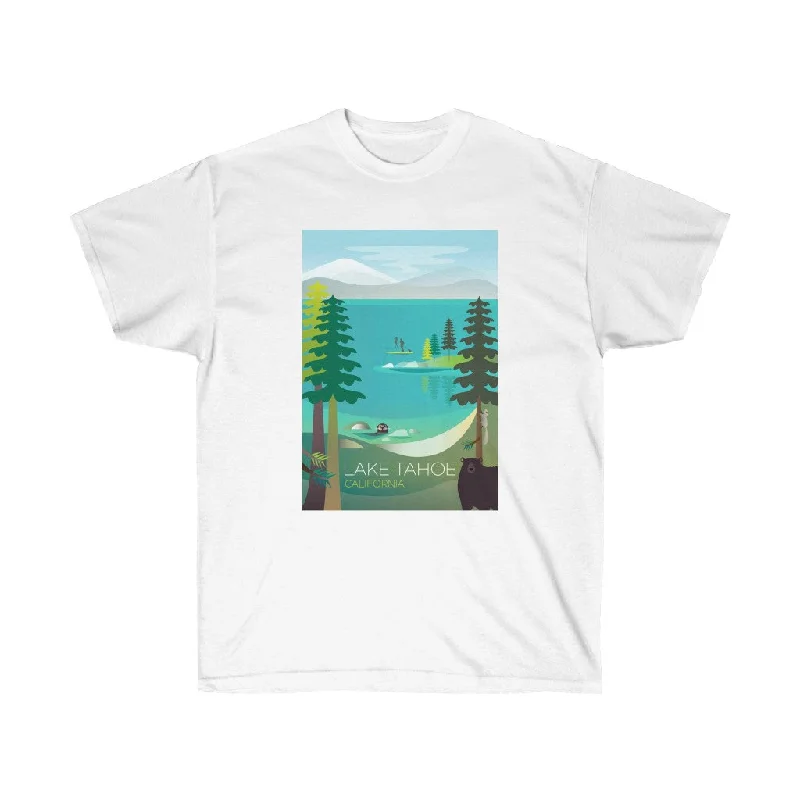 Cartoon T-Shirt-LAKE TAHOE UNISEX ULTRA COTTON TEE