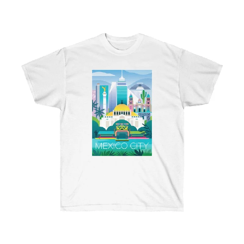 Football T-Shirt-MEXICO CITY UNISEX ULTRA COTON TEE