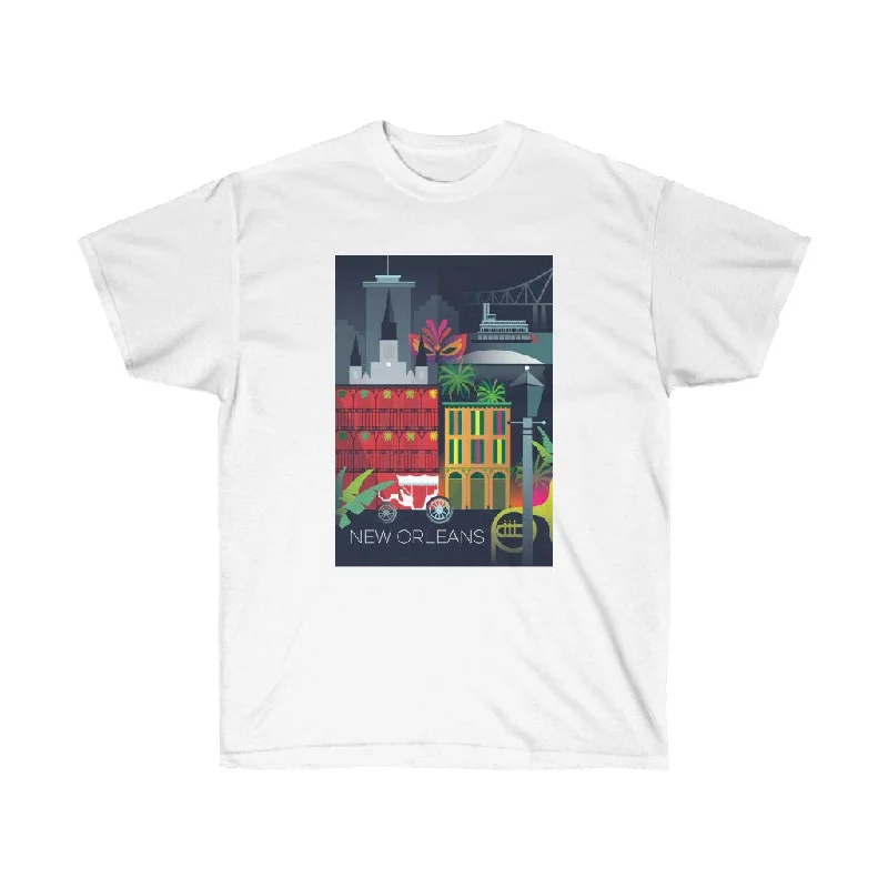 Printed T-Shirt-NEW ORLEANS UNISEX ULTRA COTTON TEE