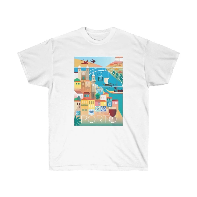 Organic Cotton T-Shirt-PORTO UNISEX ULTRA COTTON TEE